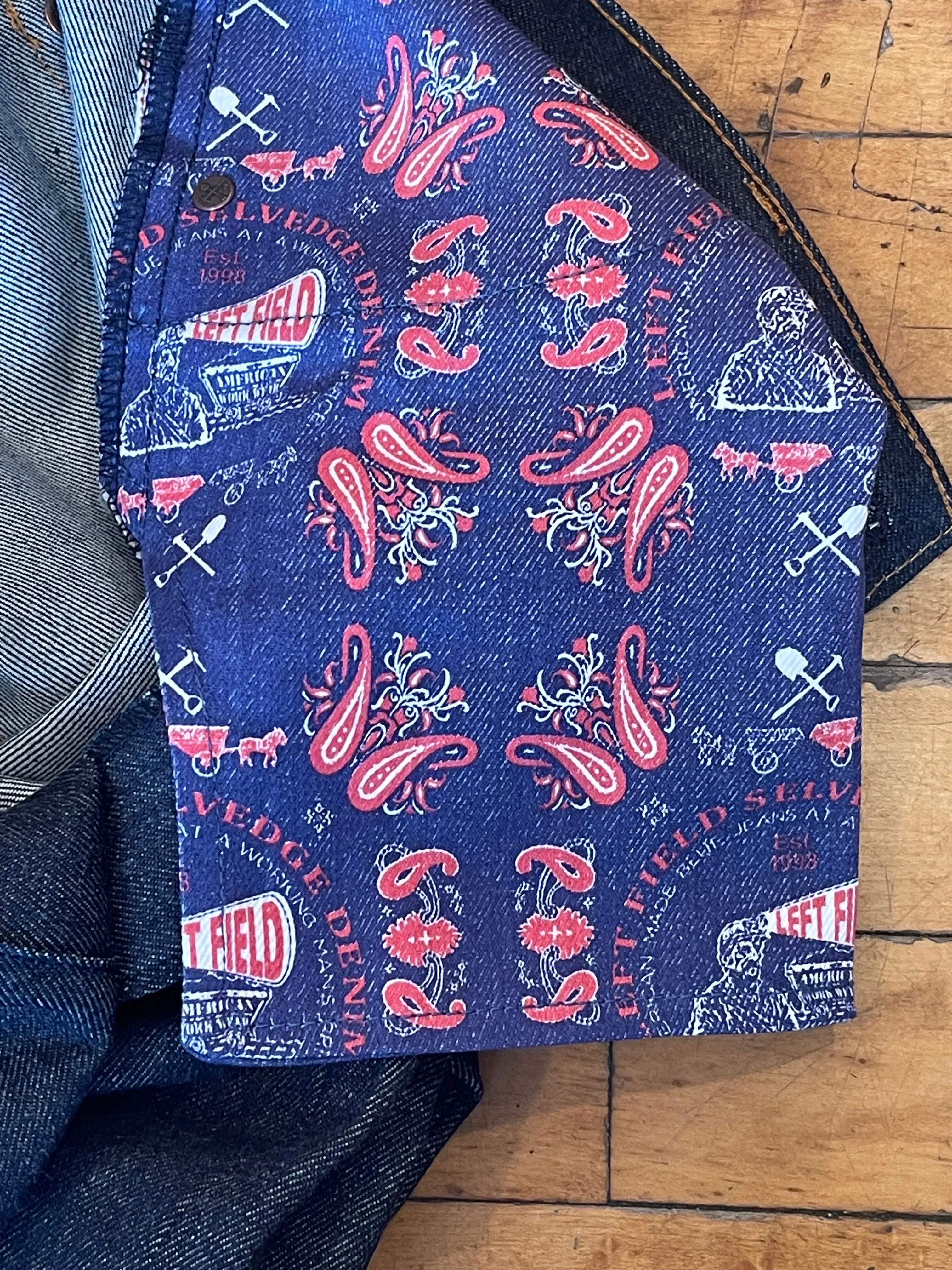 Pre Order - Atlas Vidalia Mills 14 oz Indigo Raw Denim - 1 Weeks