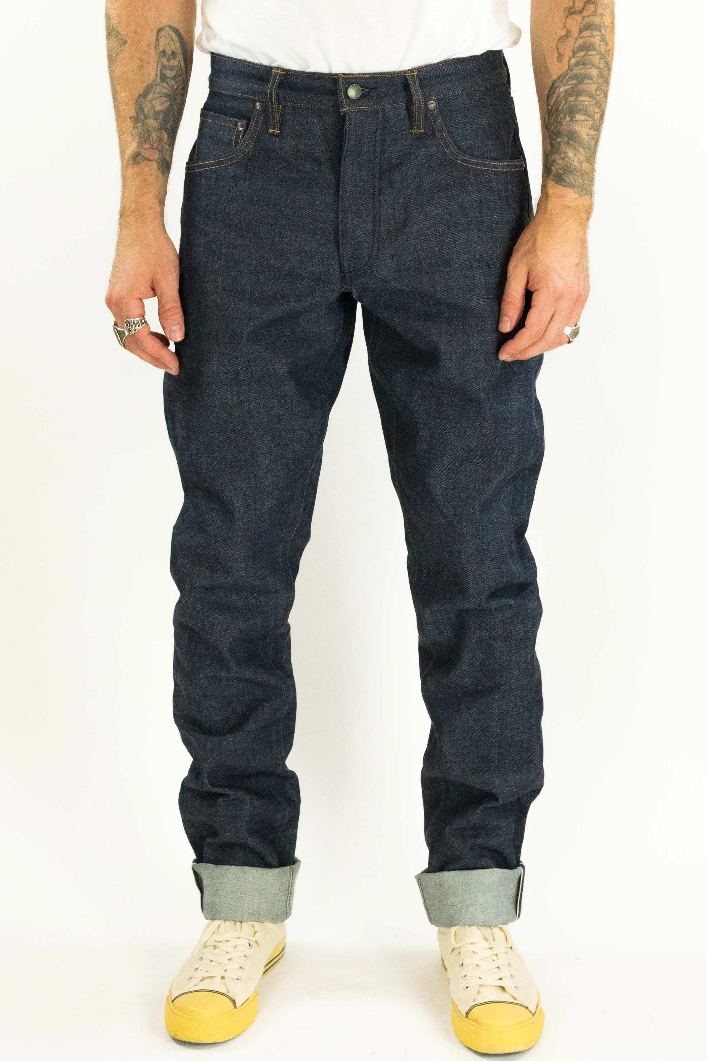 Pre Order - Atlas Vidalia Mills 14 oz Indigo Raw Denim - 1 Weeks
