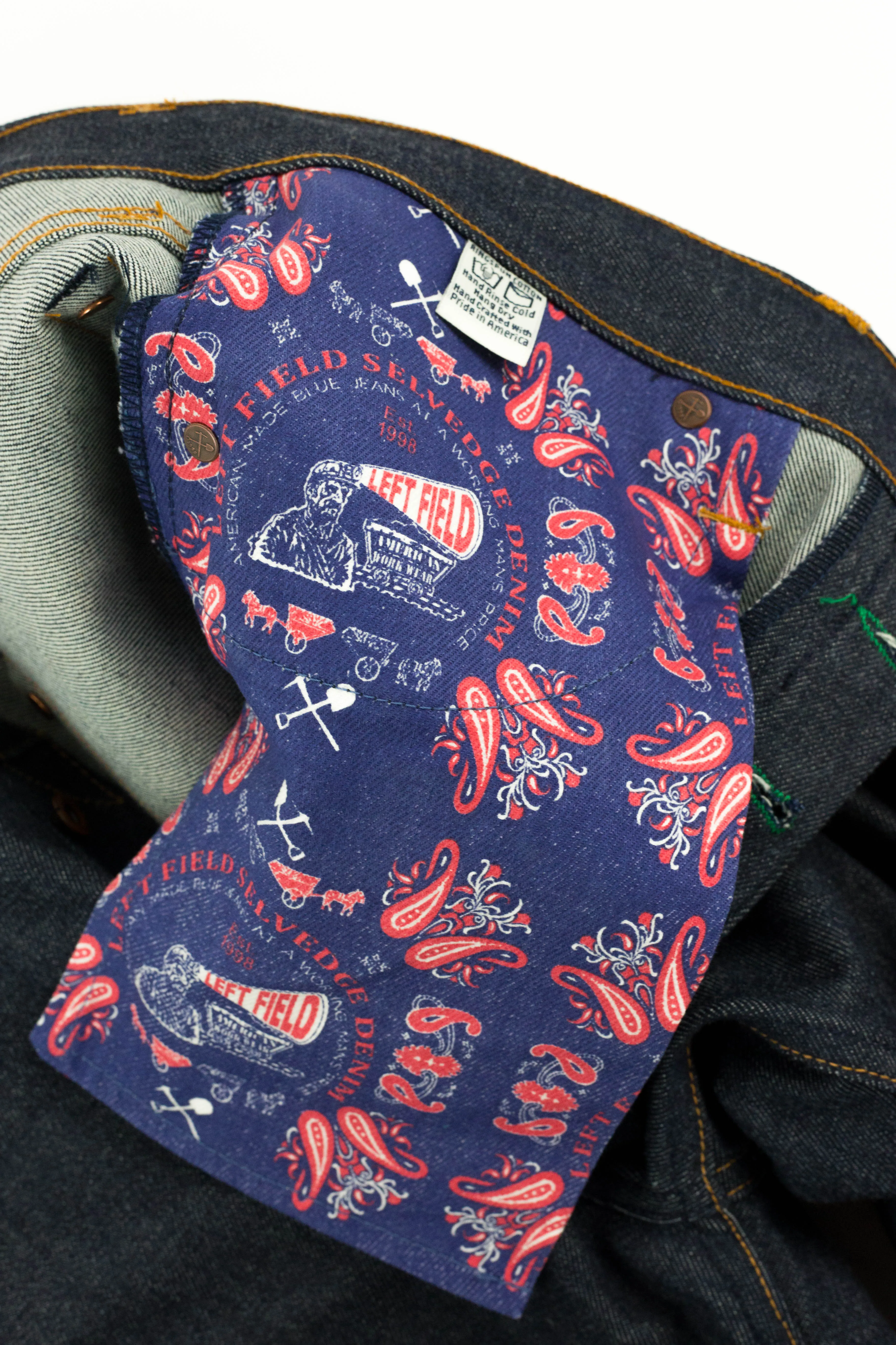 Pre Order - Atlas Vidalia Mills 14 oz Indigo Raw Denim - 1 Weeks