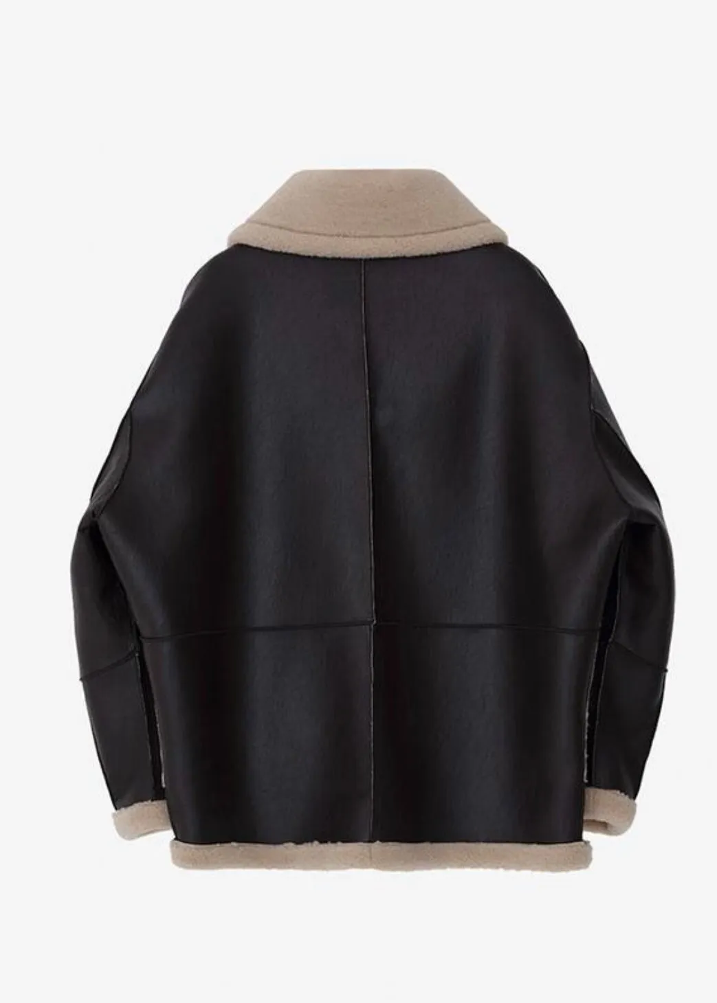 [PRE-ORDER] LEHA | Rosewood Reversible Shearling Jacket (Brown)