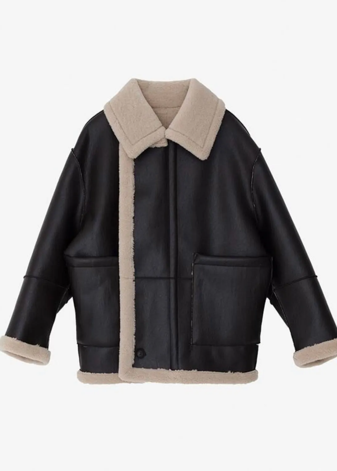 [PRE-ORDER] LEHA | Rosewood Reversible Shearling Jacket (Brown)