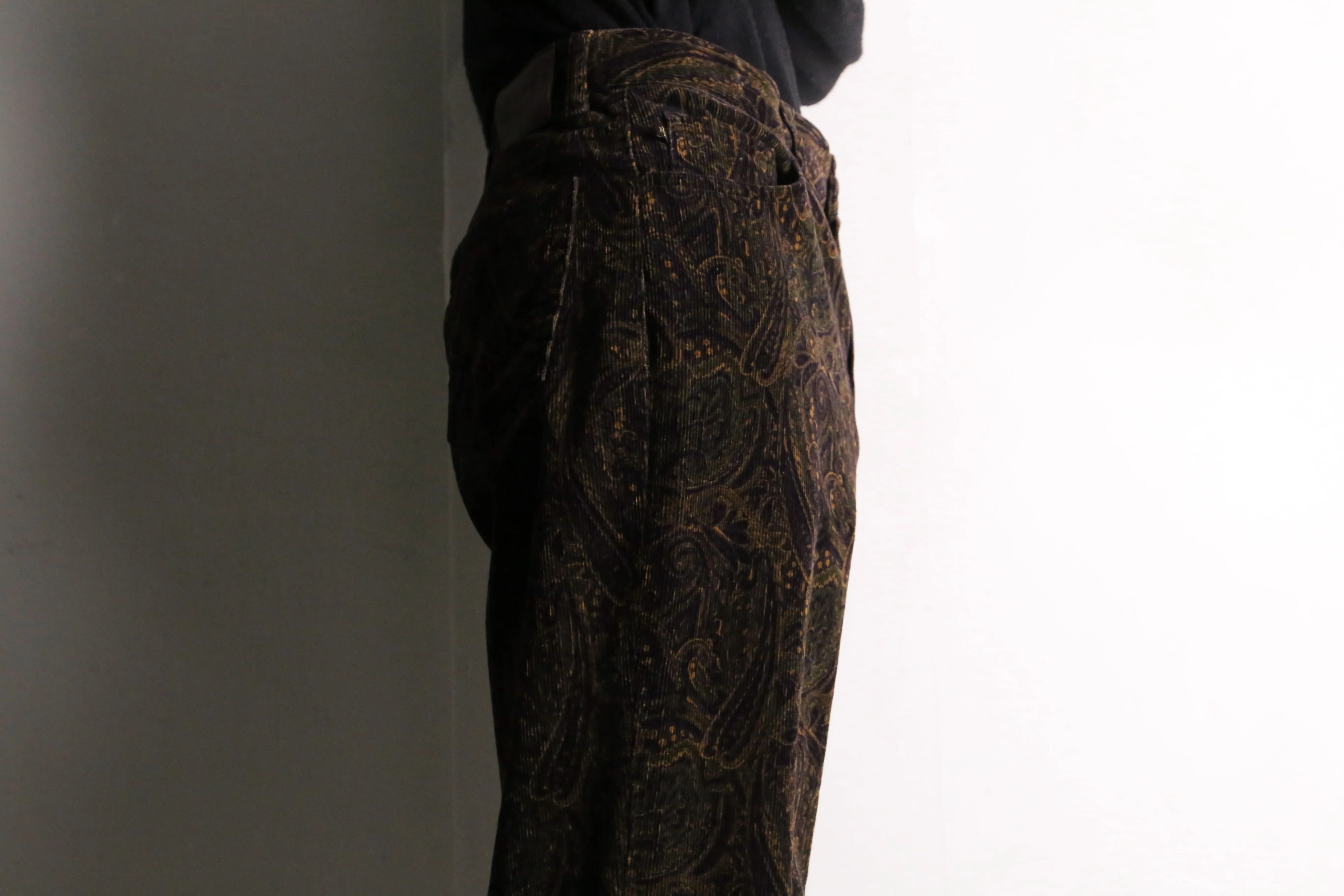 "Lauren RL"paisley corduroy pants