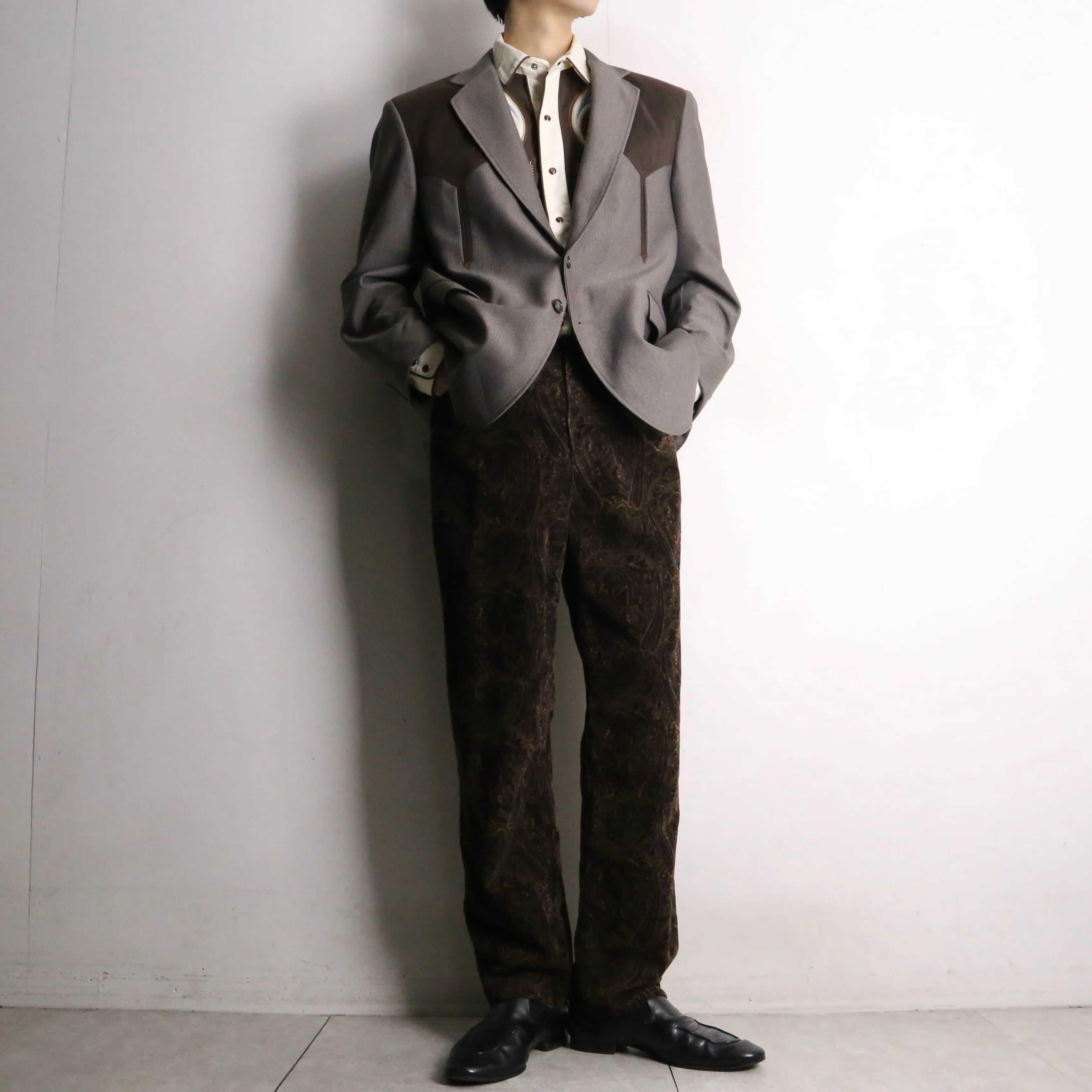 "Lauren RL"paisley corduroy pants