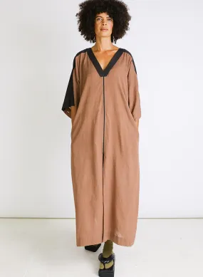 Rhadika Dress, mocha   black