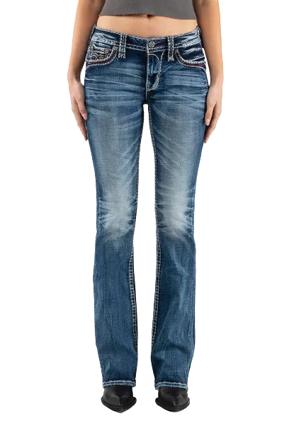 Rock Revival Women's Peacoat B211 Boot Cut Jean