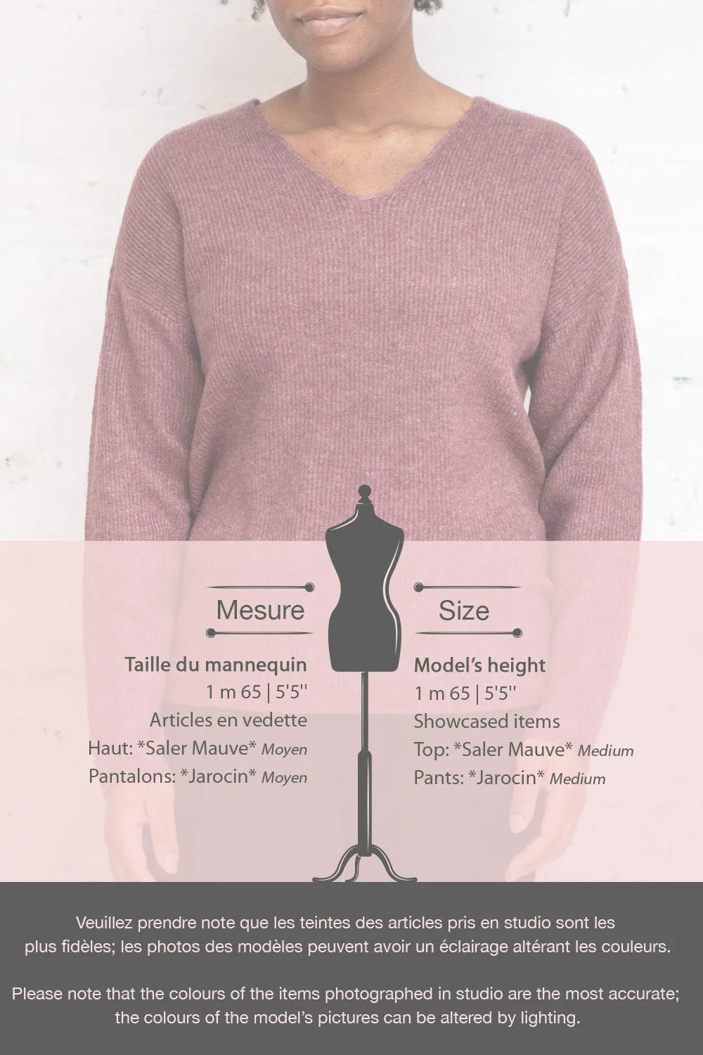 Saler Mauve | Oversized Knited Sweater