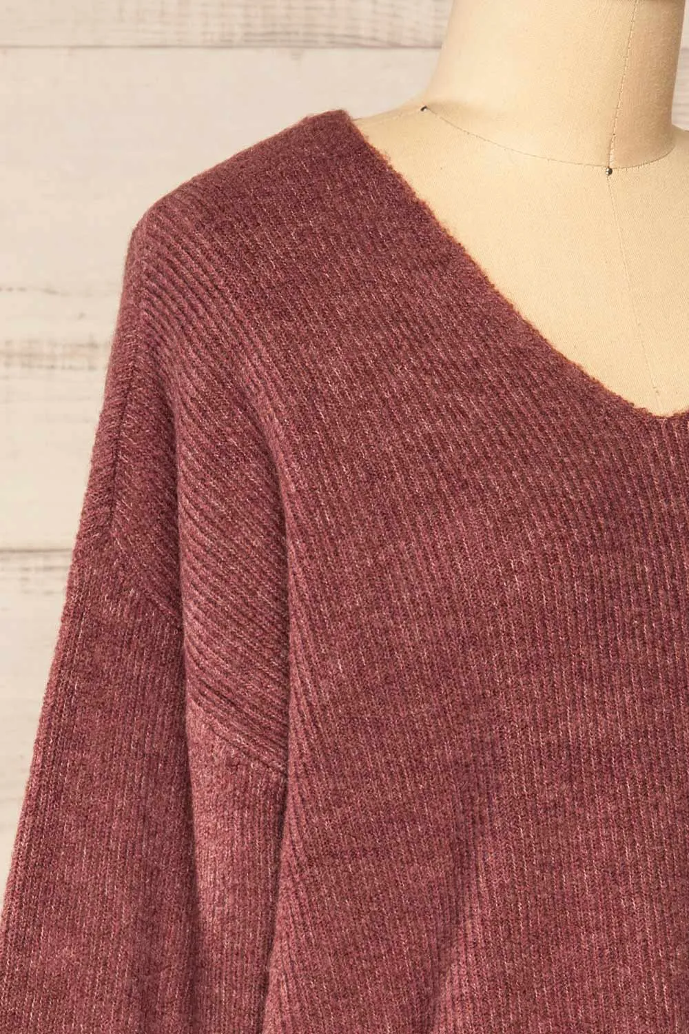 Saler Mauve | Oversized Knited Sweater