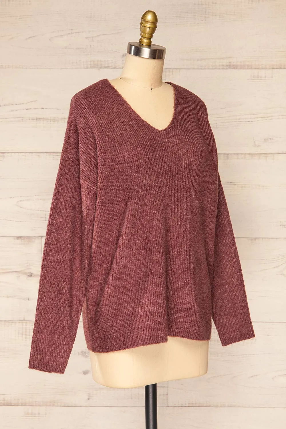 Saler Mauve | Oversized Knited Sweater
