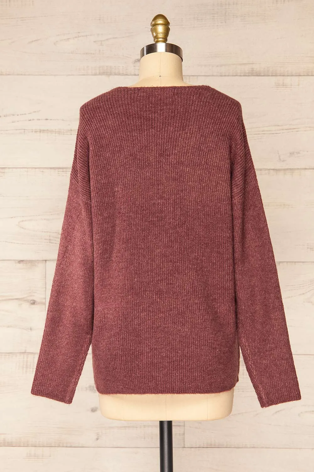 Saler Mauve | Oversized Knited Sweater
