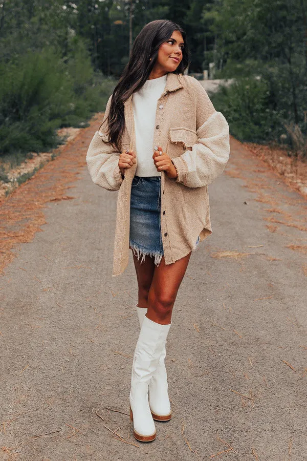 Saturday Satisfaction Oversized Knit Jacket