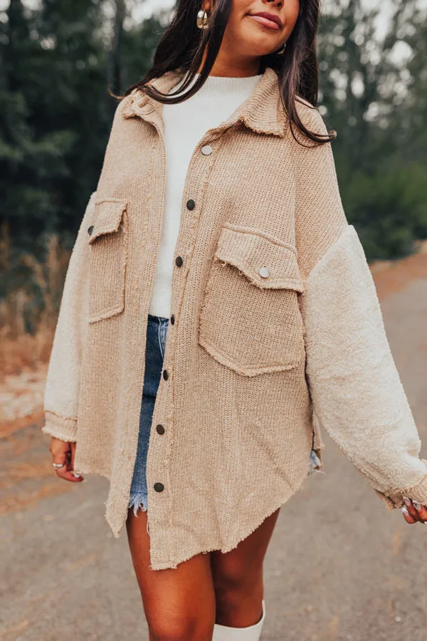 Saturday Satisfaction Oversized Knit Jacket
