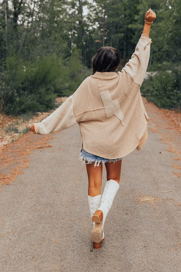 Saturday Satisfaction Oversized Knit Jacket