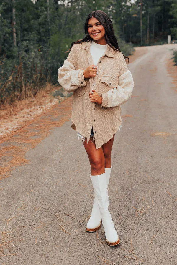 Saturday Satisfaction Oversized Knit Jacket