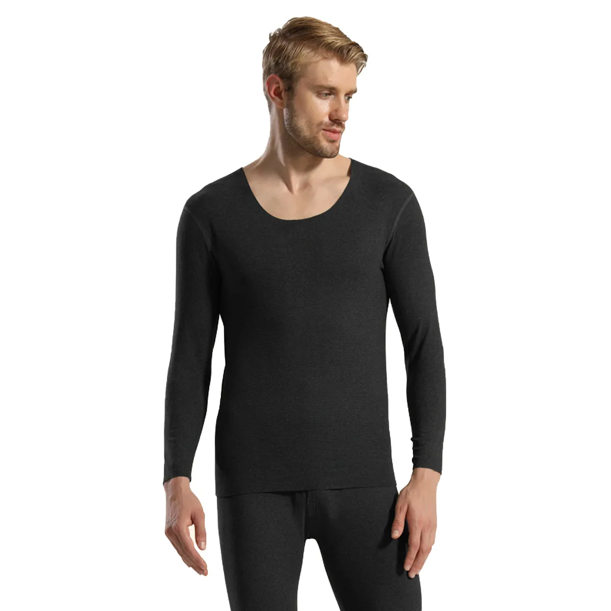Sidiou Group Winter Thermal Underwear Set Cold Weather Warm Fleece Lining Long Sleeve Top and Pants Sets For Men Women