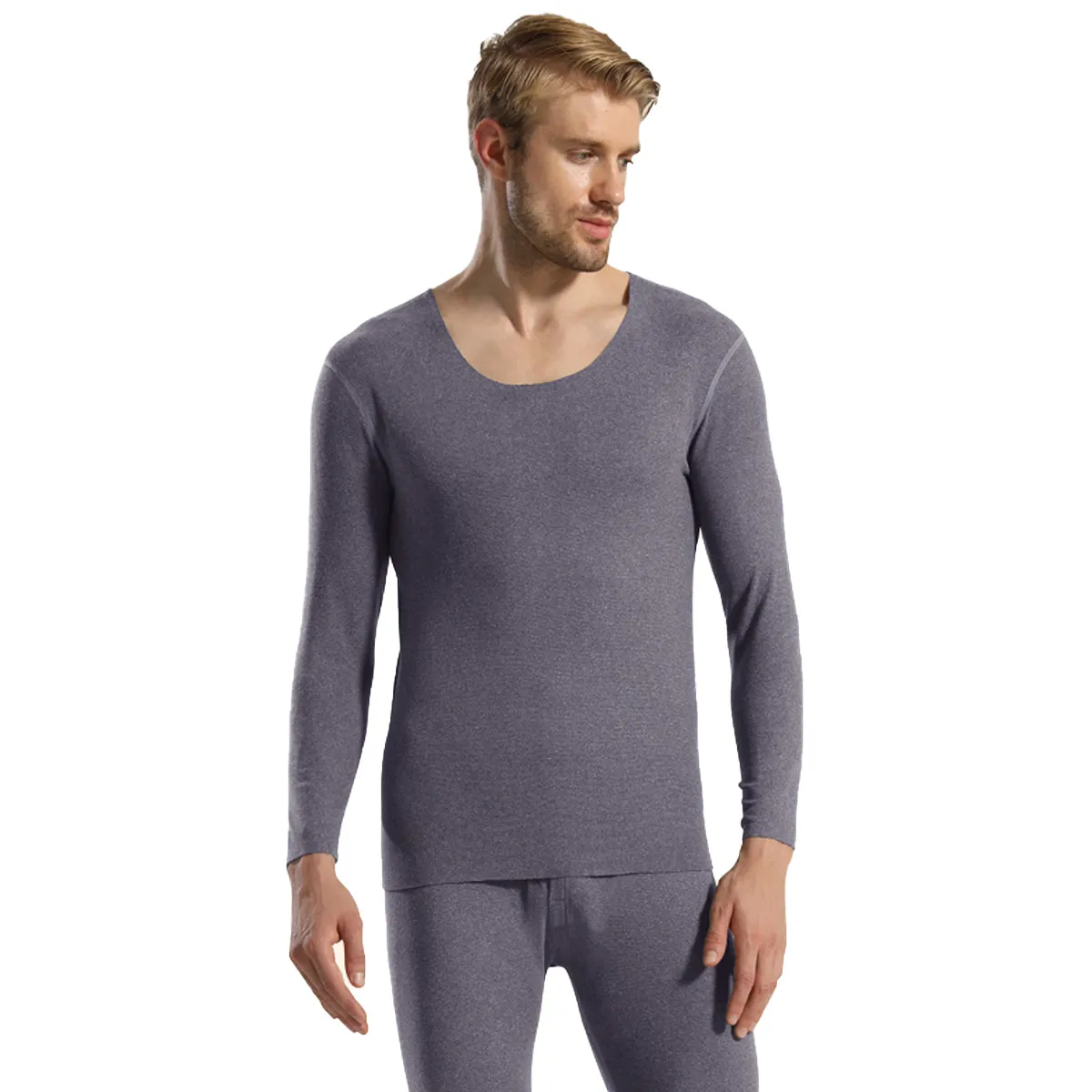 Sidiou Group Winter Thermal Underwear Set Cold Weather Warm Fleece Lining Long Sleeve Top and Pants Sets For Men Women