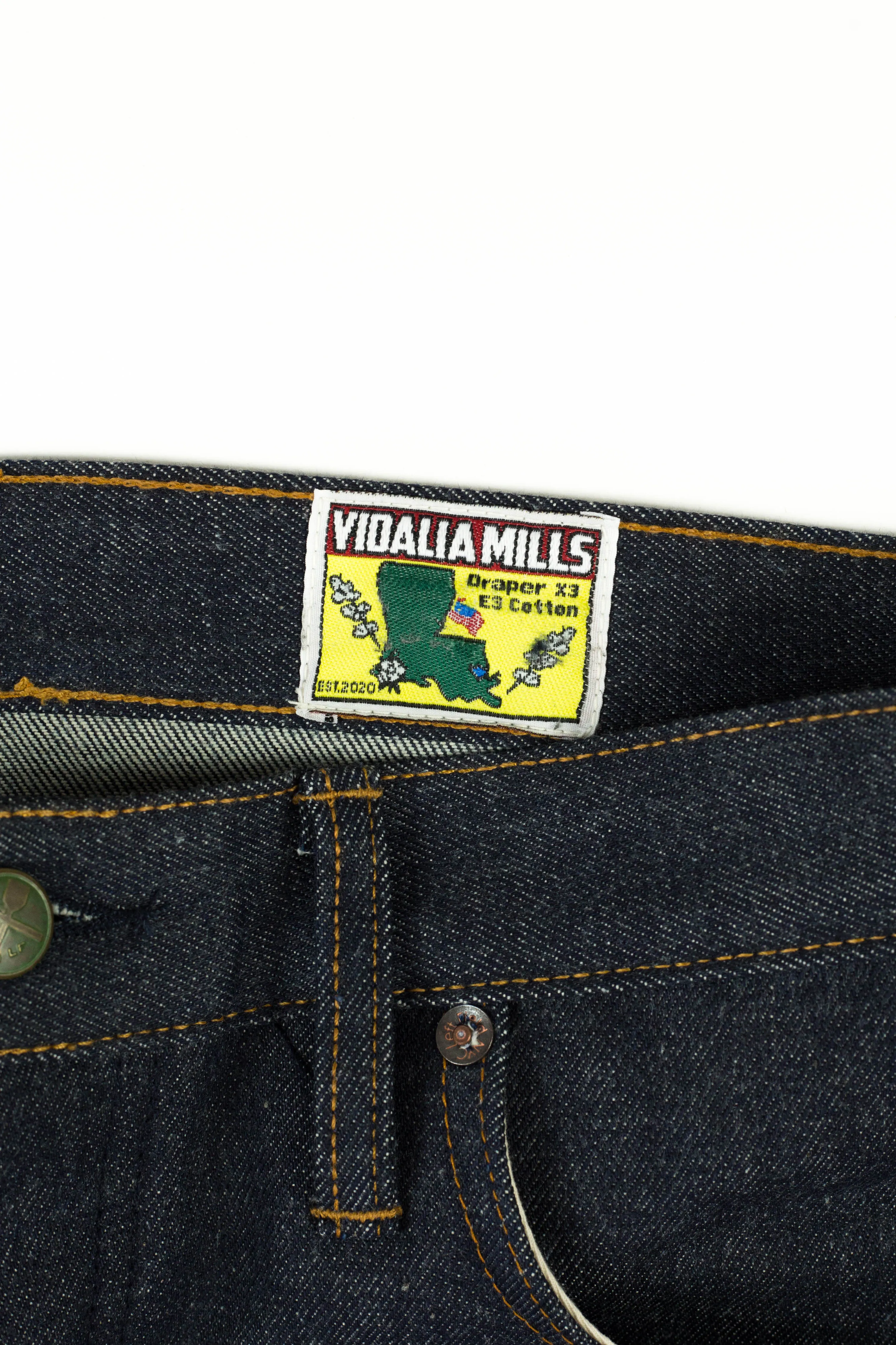 Smokestacks Vidalia Mills 14 oz Indigo selvedge