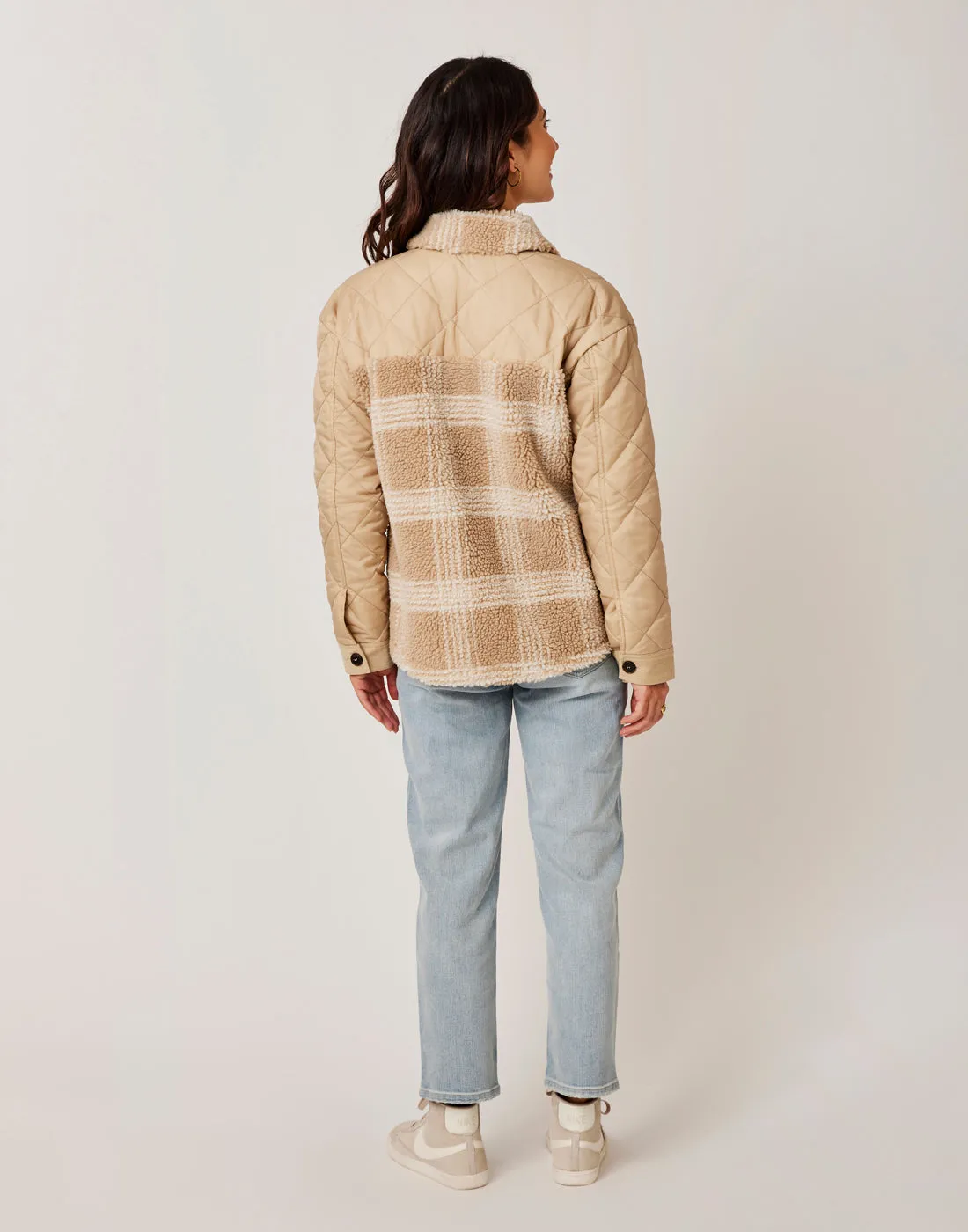 Vineyard Shacket: Lt. Khaki Plaid - FINAL SALE