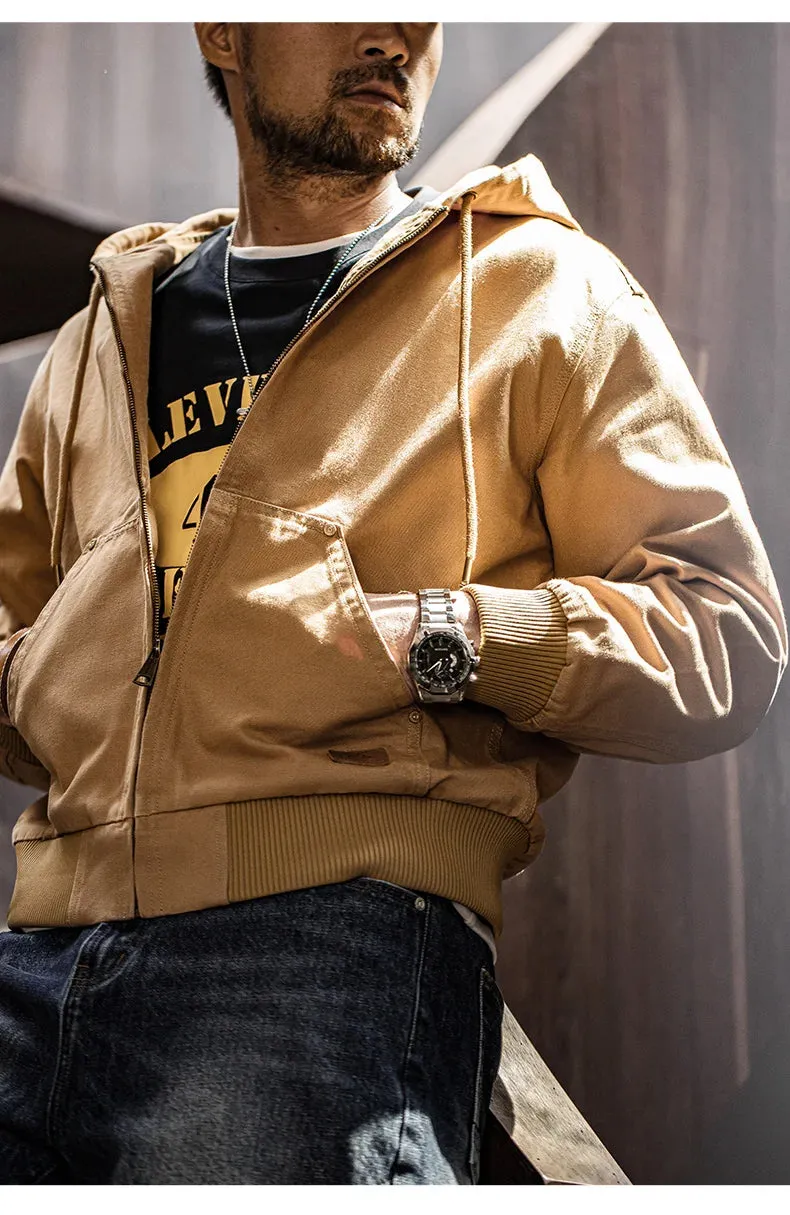 Vintage Heavyweight denim canvas Hoodie dupe