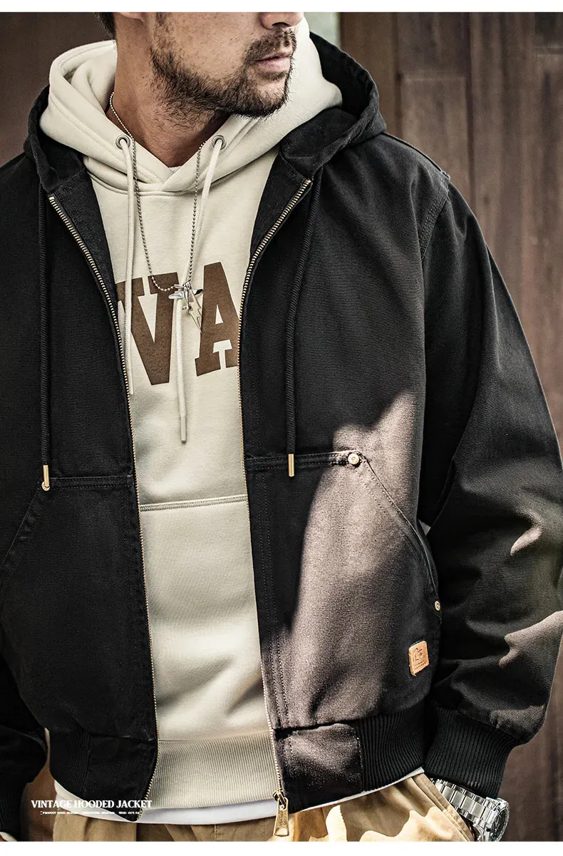 Vintage Heavyweight denim canvas Hoodie dupe