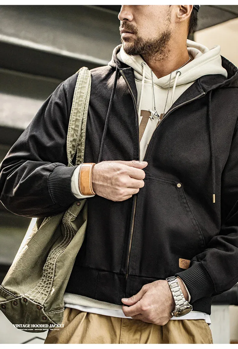 Vintage Heavyweight denim canvas Hoodie dupe