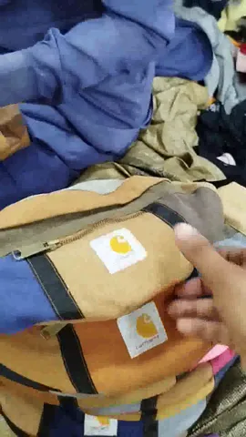 Vintage inspired carhartt bomber bag