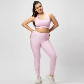 werk it set ( 7/8th length ) - cotton candy pink