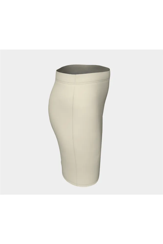 Wheat Colored Fitted Skirt
