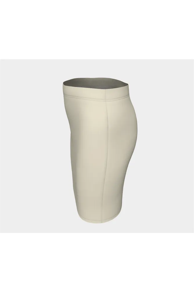 Wheat Colored Fitted Skirt