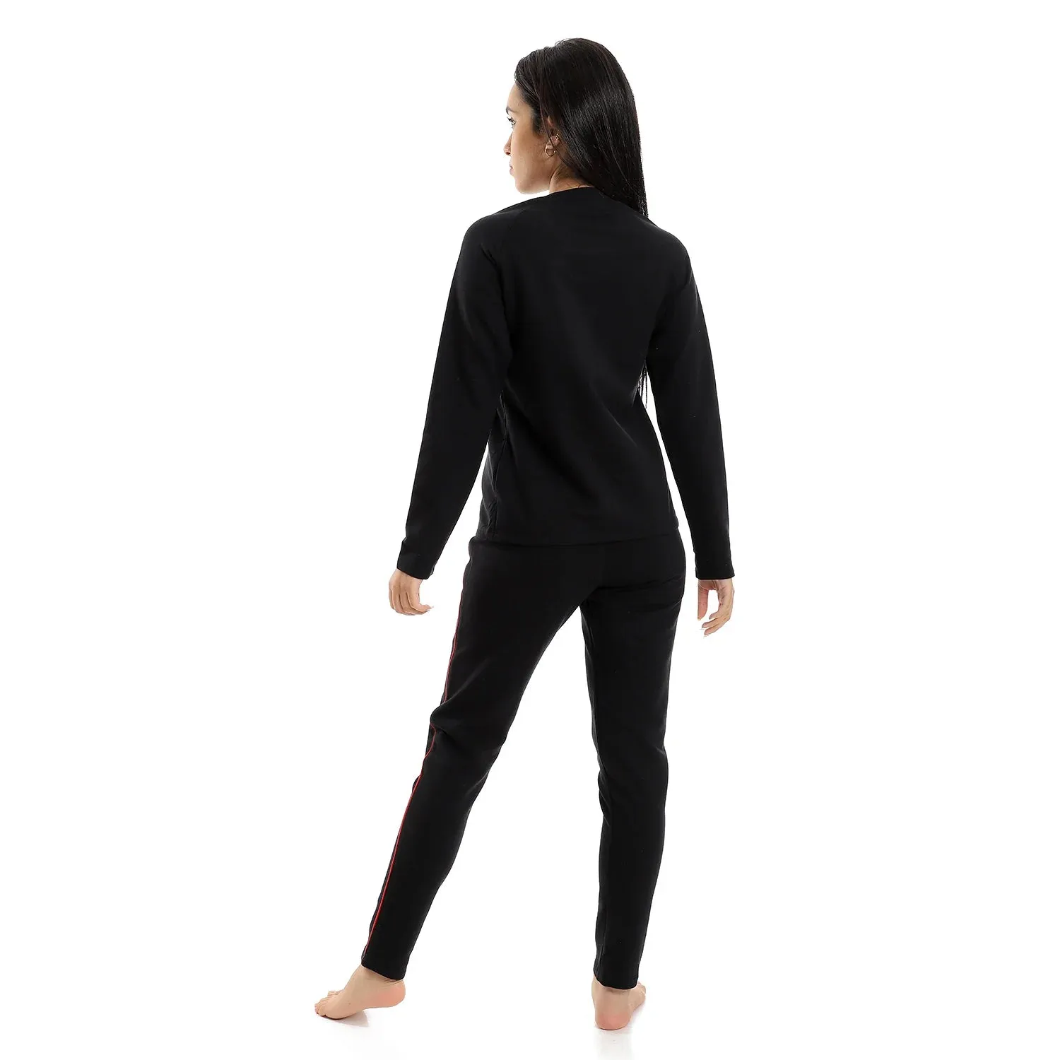 Women Thermal Set Padded Inside - Black