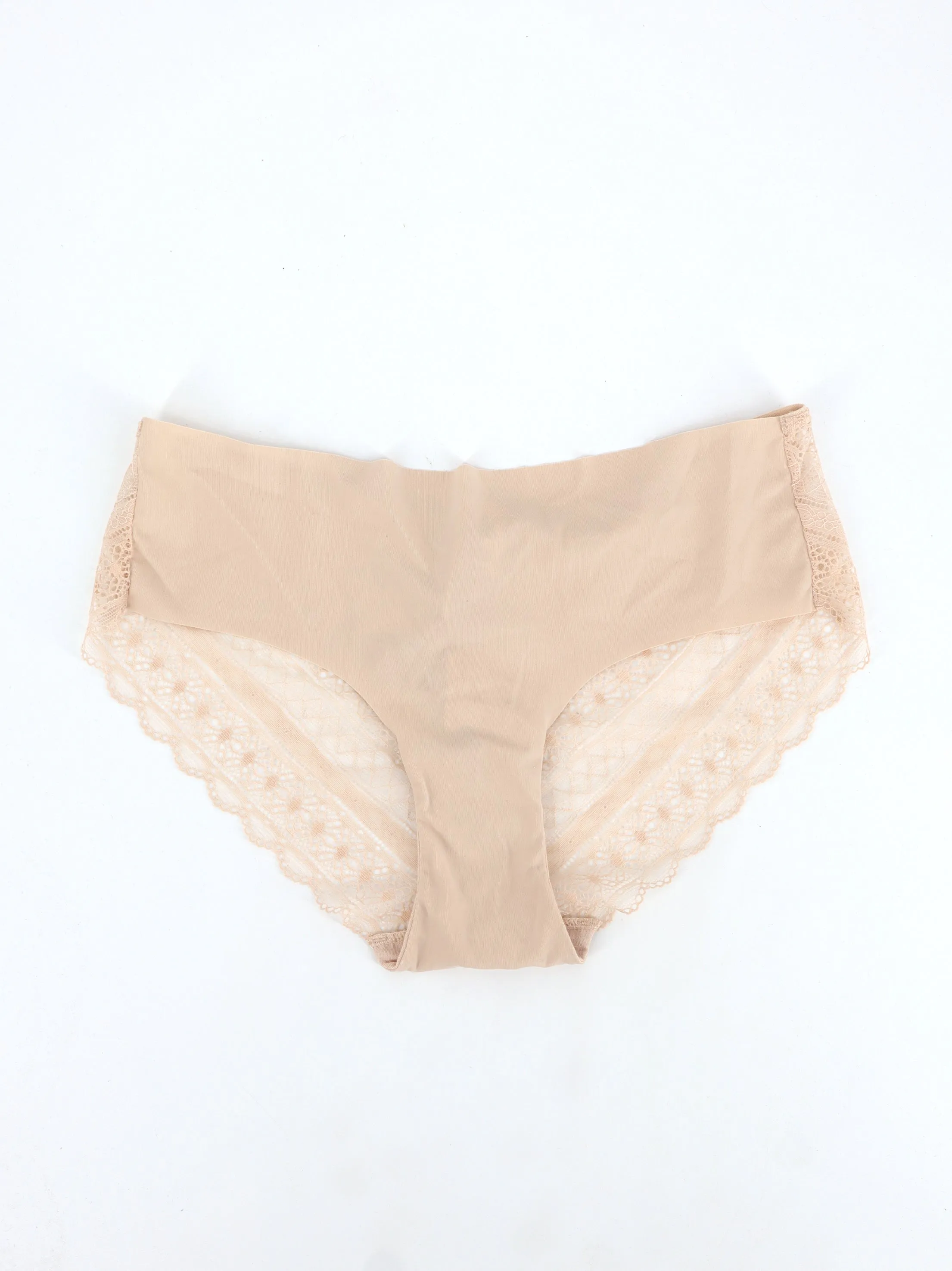 Women's Lace Thong,Beige