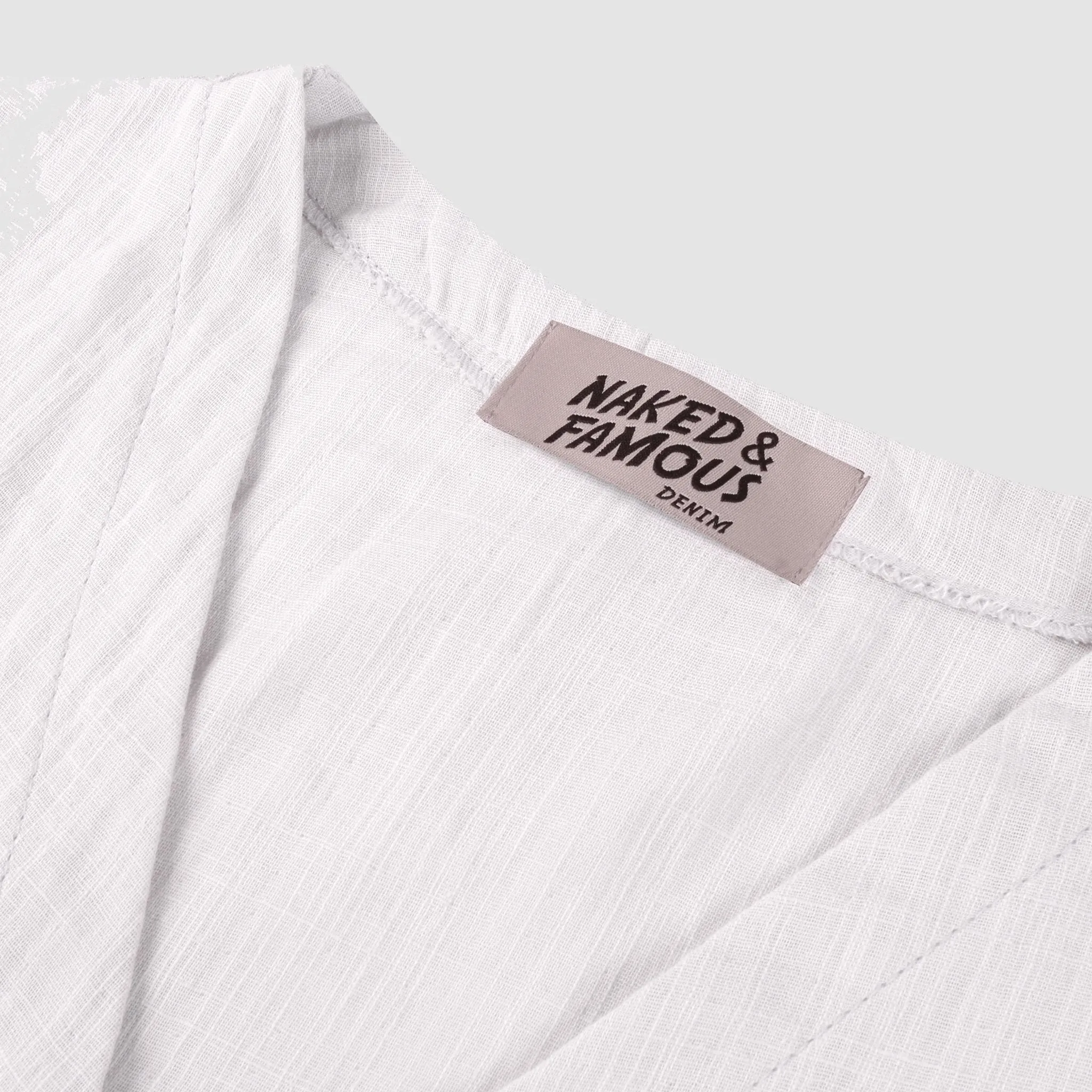 Wrap Top - Double Weave Gauze Slub - White