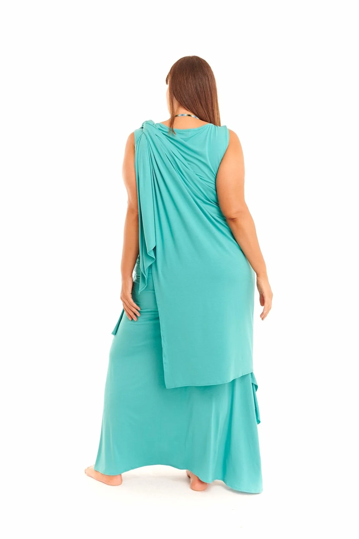 WRAP TOP TURQUOISE