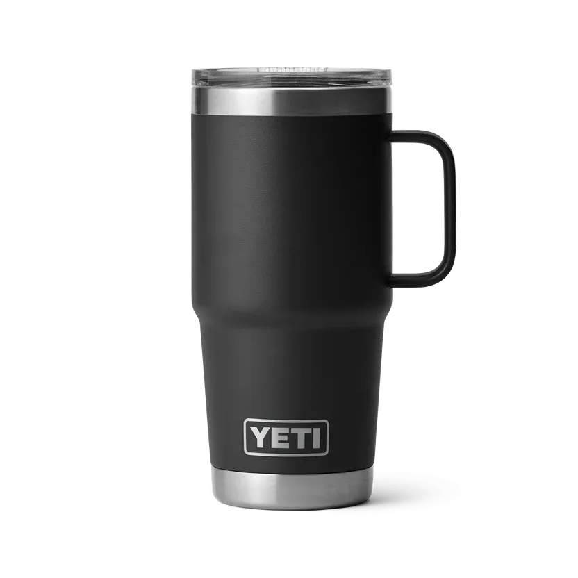 YETI Rambler 20 OZ (591ml) Travel Mug With Stronghold Lid - Black