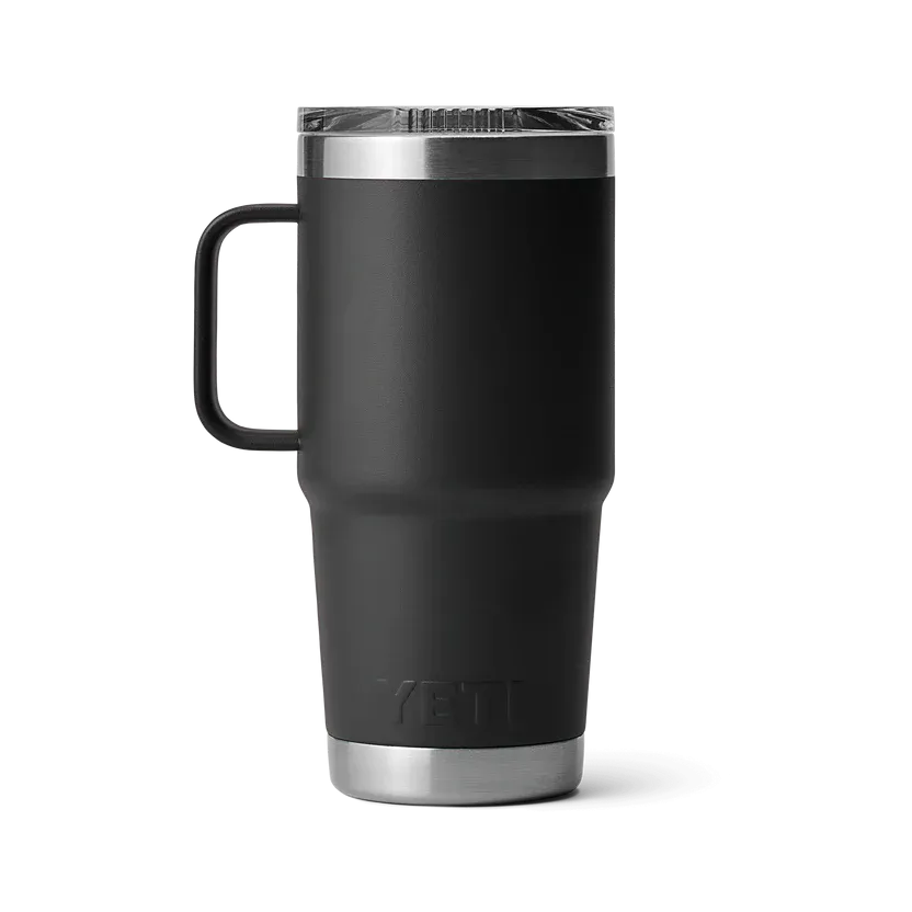 YETI Rambler 20 OZ (591ml) Travel Mug With Stronghold Lid - Black